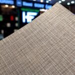 Checked Brown Greyish Fabric