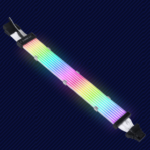 LIAN LI Strimer Plus V2 ARGB Extension Cable 12VHPWR to 12VHPWR 320mm, 8 x Light Guide