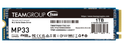 TEAMGROUP MP33 M.2 PCIe SSD 1TB