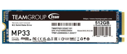 TEAMGROUP MP33 M.2 PCIe SSD 512GB