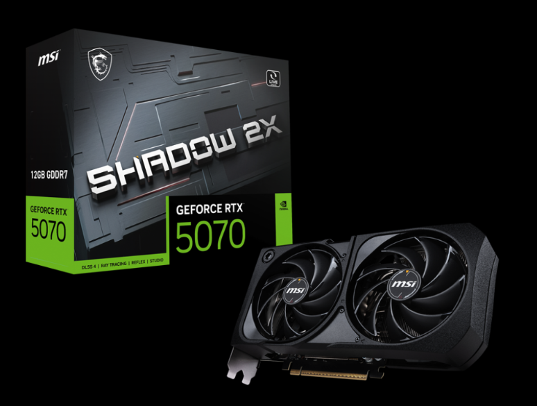 MSI GeForce RTX 5070 12G SHADOW 2X