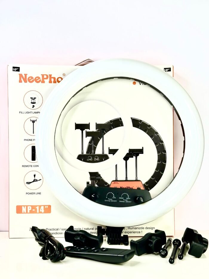 Neepho Blogger Ring Light Set / Neepho Led Light / Neepho Ring Light NP-14'' | Best Price In Pakistan