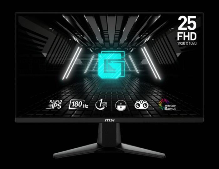MSI G255F GAMING MONITOR 24.5" IPS 180Hz 1920 x 1080 (FHD) 1MS