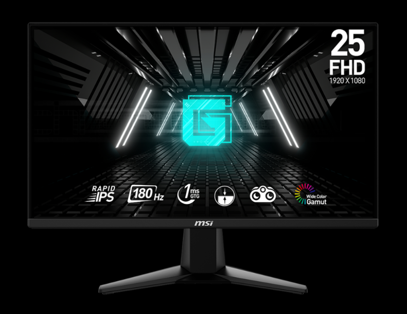 MSI G255F GAMING MONITOR 24.5" IPS 180Hz 1920 x 1080 (FHD) 1MS