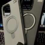 Premium Quality Type Silicone With MagSafe Stand Back Case For iPhone 16 Pro Max