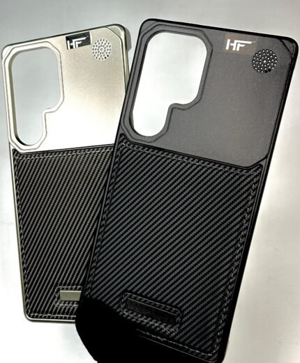 Luxury Alumium Perfume Leather Back Case For Samsung Galaxy S25 Ultra | S25 Ultra Cases | Galaxy S25 Ultra Covers In Pakistan