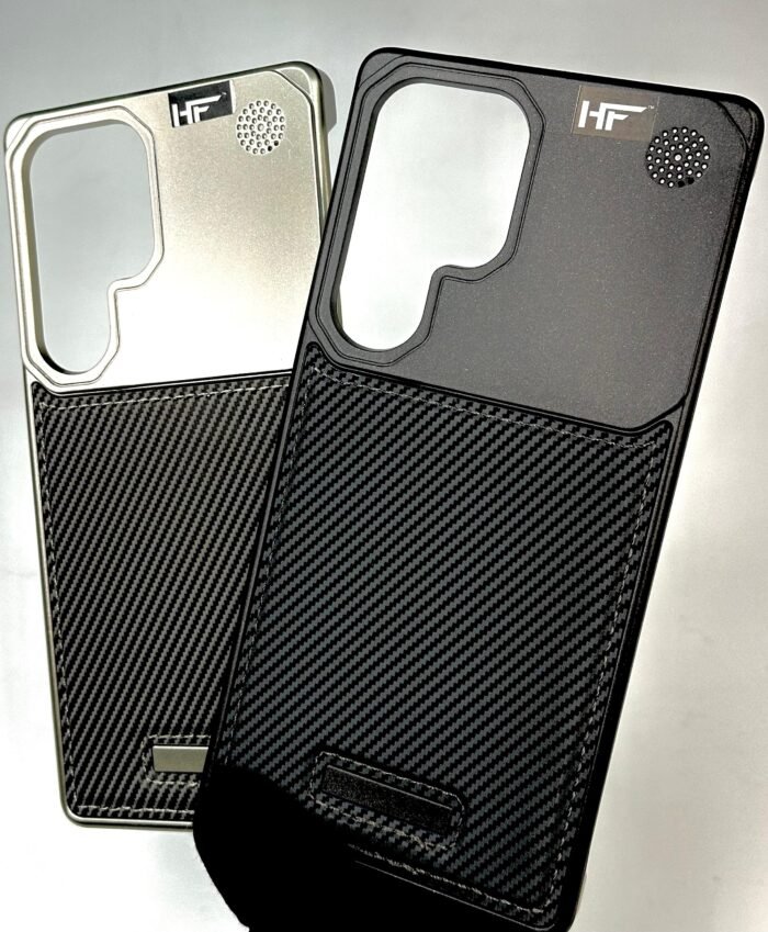 Luxury Alumium Perfume Leather Back Case For Samsung Galaxy S25 Ultra | S25 Ultra Cases | Galaxy S25 Ultra Covers In Pakistan