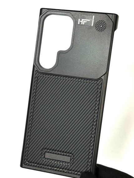 Luxury Alumium Perfume Leather Back Case For Samsung Galaxy S24 Ultra | S24 Ultra Cases | Galaxy S24 Ultra Covers In Pakistan