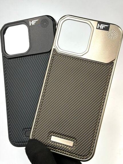 Luxury Alumium Perfume Leather Back Case for iPhone 16 pro max | Iphone 16 Pro Max Cases | Iphone 16 Pro Max Covers In Pakistan