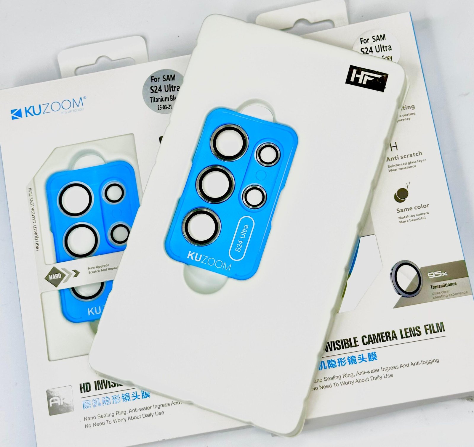 Premium Quality Kuzoom Camera Glass Protector For Samsung Galaxy S24 Ultra | Galaxy S24 Ultra Camera Lens