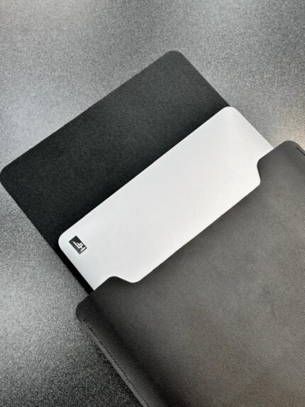 Classic Leather Laptop Sleeve Slim Fit with Mouse Pad Surface