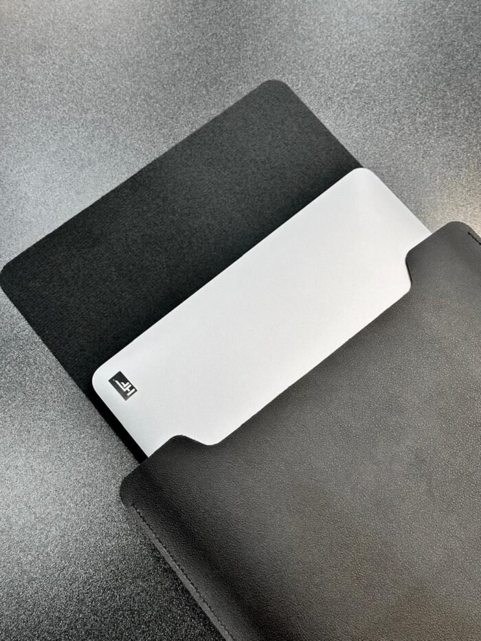 Classic Leather Laptop Sleeve Slim Fit with Mouse Pad Surface