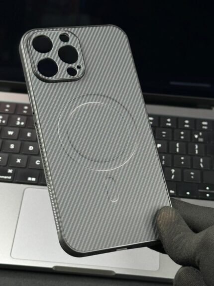 Premium Texture Carbon Look MagSafe Back Case For iPhone 13 Pro Max