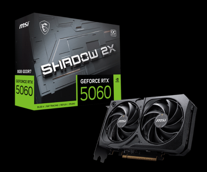 MSI GeForce RTX 5060 8G SHADOW 2X OC