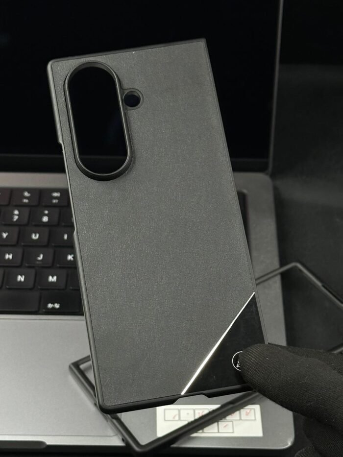 Hard Shell Premium Quality Leather Back Case For Samsung Galaxy Z Fold 7