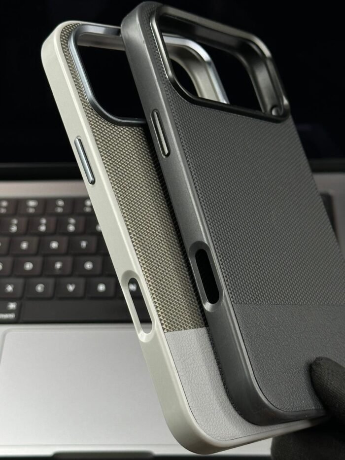 Vegan Matrix Leather Back Case For iPhone 17 Pro Max - Image 3