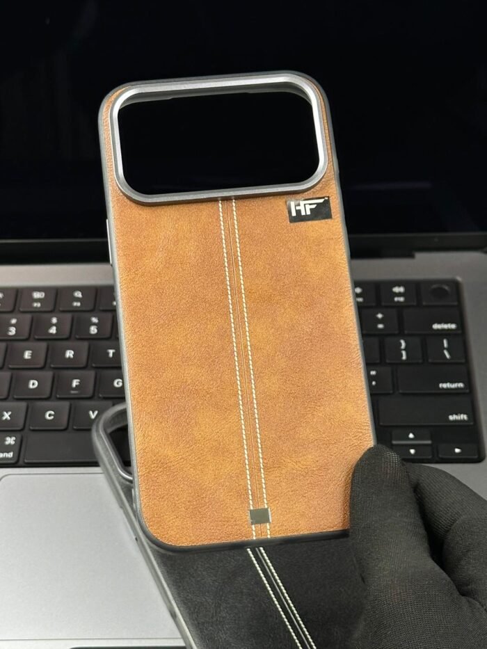 Premium Quality Leather Back Case For iPhone 17 Pro Max - Image 5