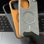 Premium Quality Leather Back Magsafe Case For iPhone 16 Pro Max