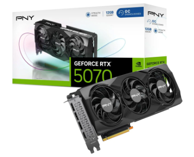 PNY GeForce RTX 5070 OC Triple Fan 12GB GDDR7