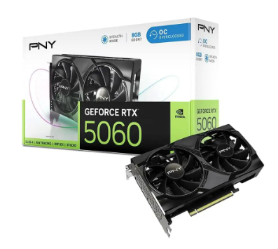 PNY NVIDIA GeForce RTX 5060 8GB Dual Fan OC