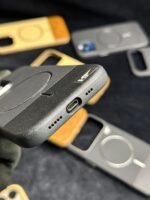 Vegan MagSafe Matrix Leather Textured Back Case For all iPhone Apple Models Best Price in Pakistan  - Image 11