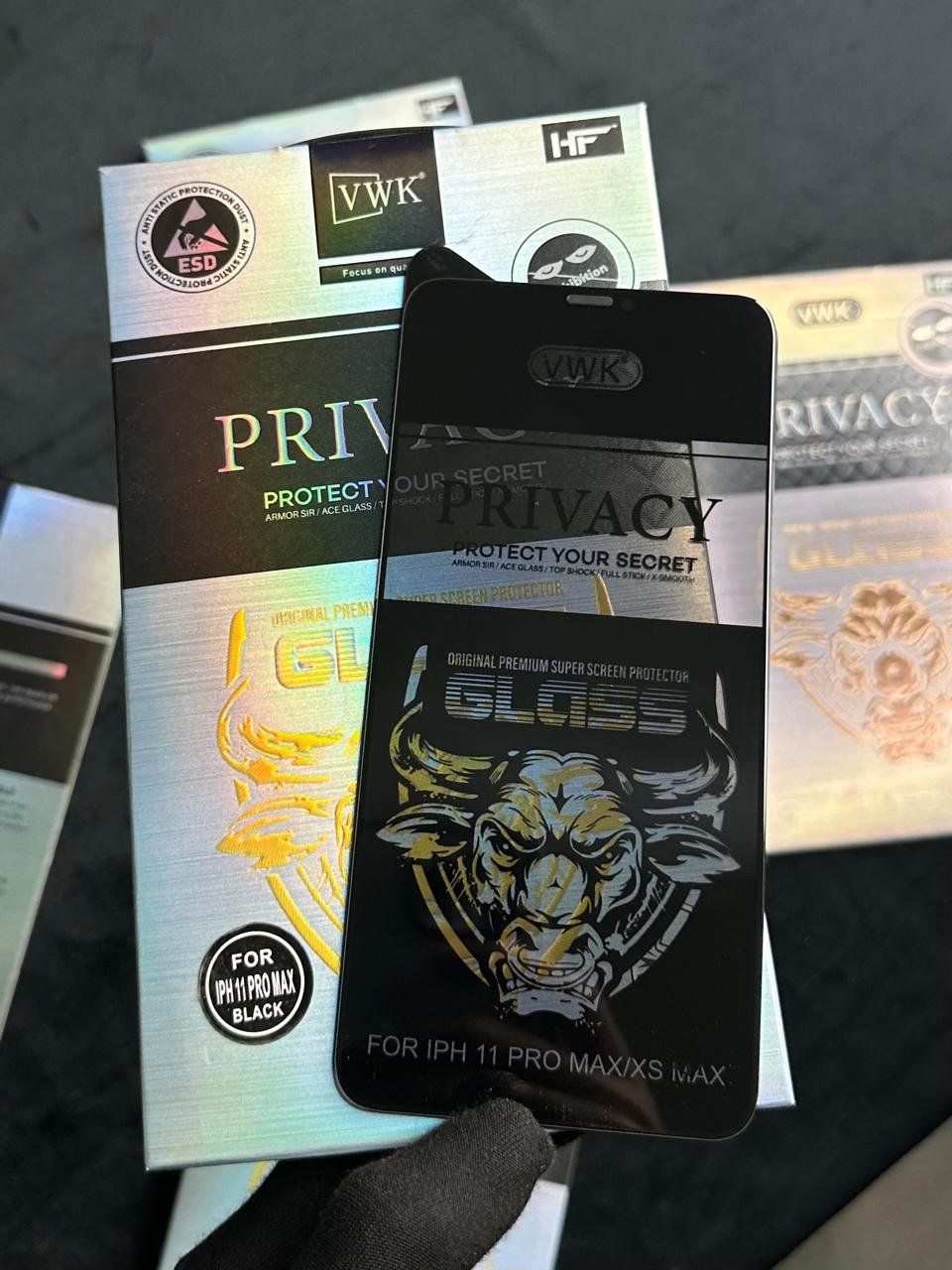 VWK Privacy Glass Protector For Iphone 11 Pro Max | 11 Pro Max Best Price in Pakistan