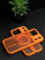 J-Case Magnetic Magsafe Matt Back Stand Case For iPhone 17 pro max