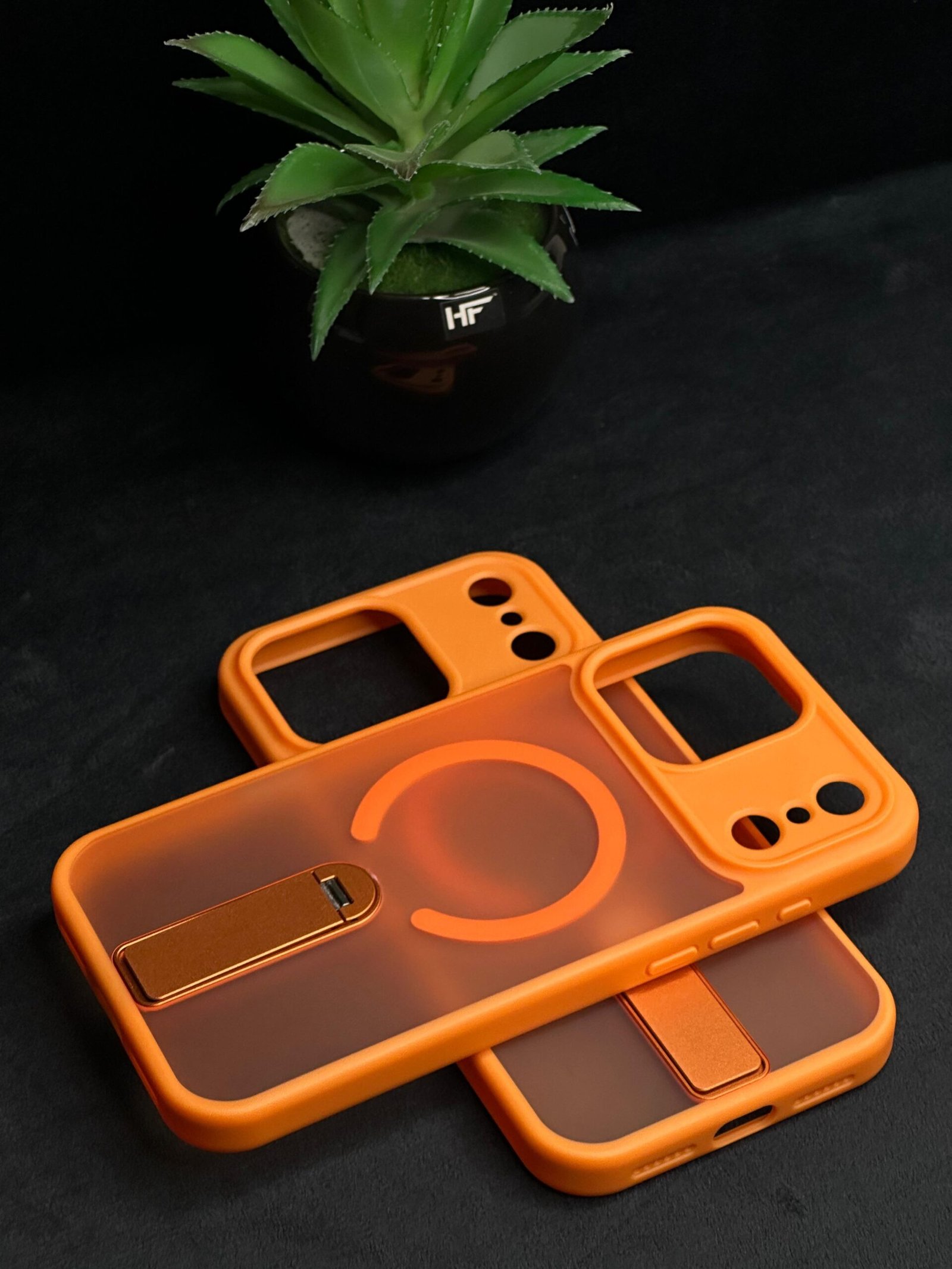 J-Case Magnetic Magsafe Matt Back Stand Case For iPhone 17 pro max