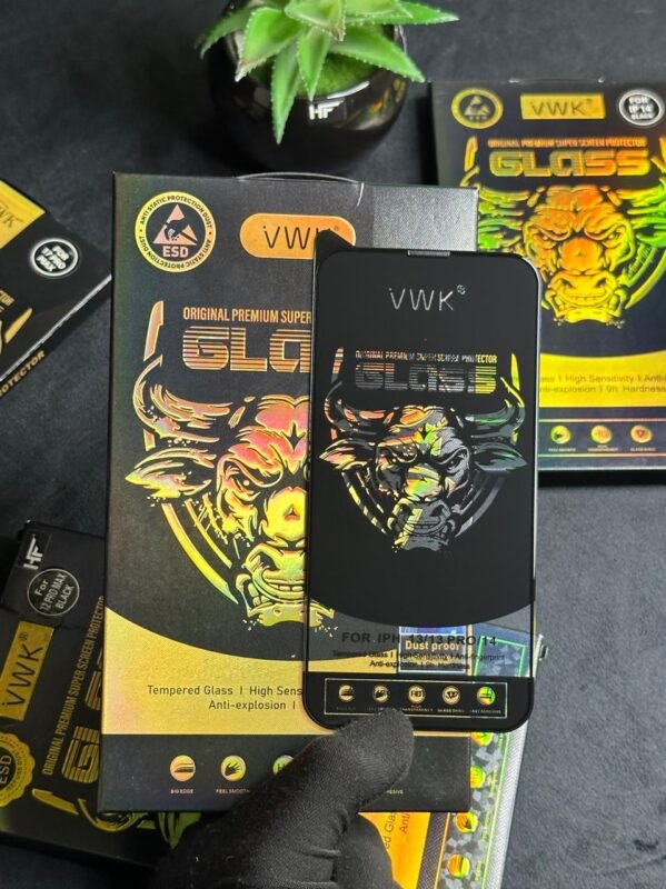 VWK Clear Glass Protector For iPhone 13 | 13 Best Price in Pkistan