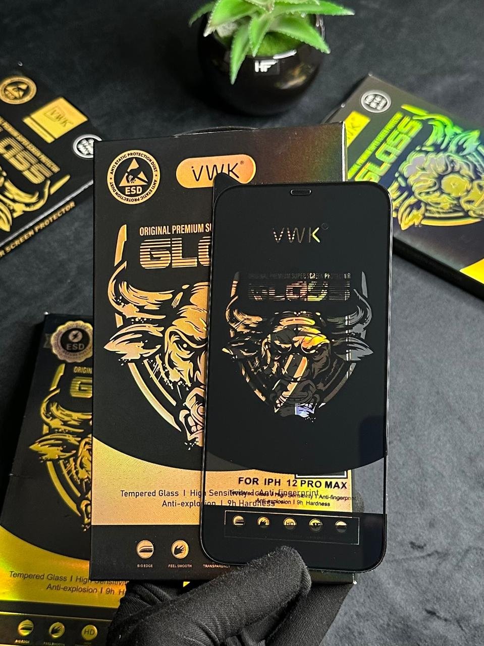 VWK Clear Glass Protector For iPhone 12 Pro max | 12 Pro Max Best Price in Pkistan