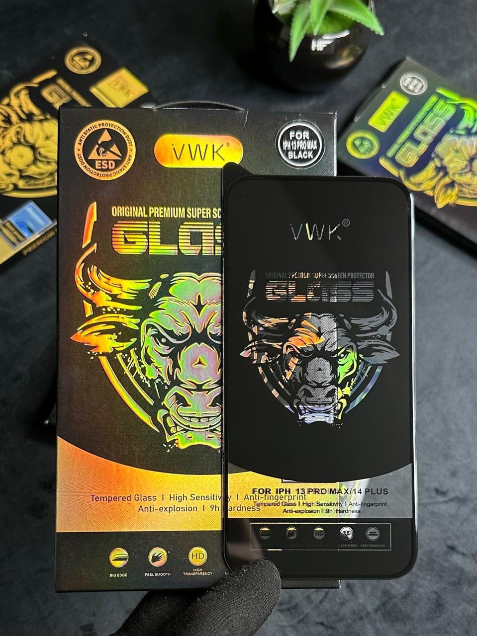 VWK Clear Glass Protector For iPhone 13 Pro max | 13 Pro Max Best Price in Pkistan