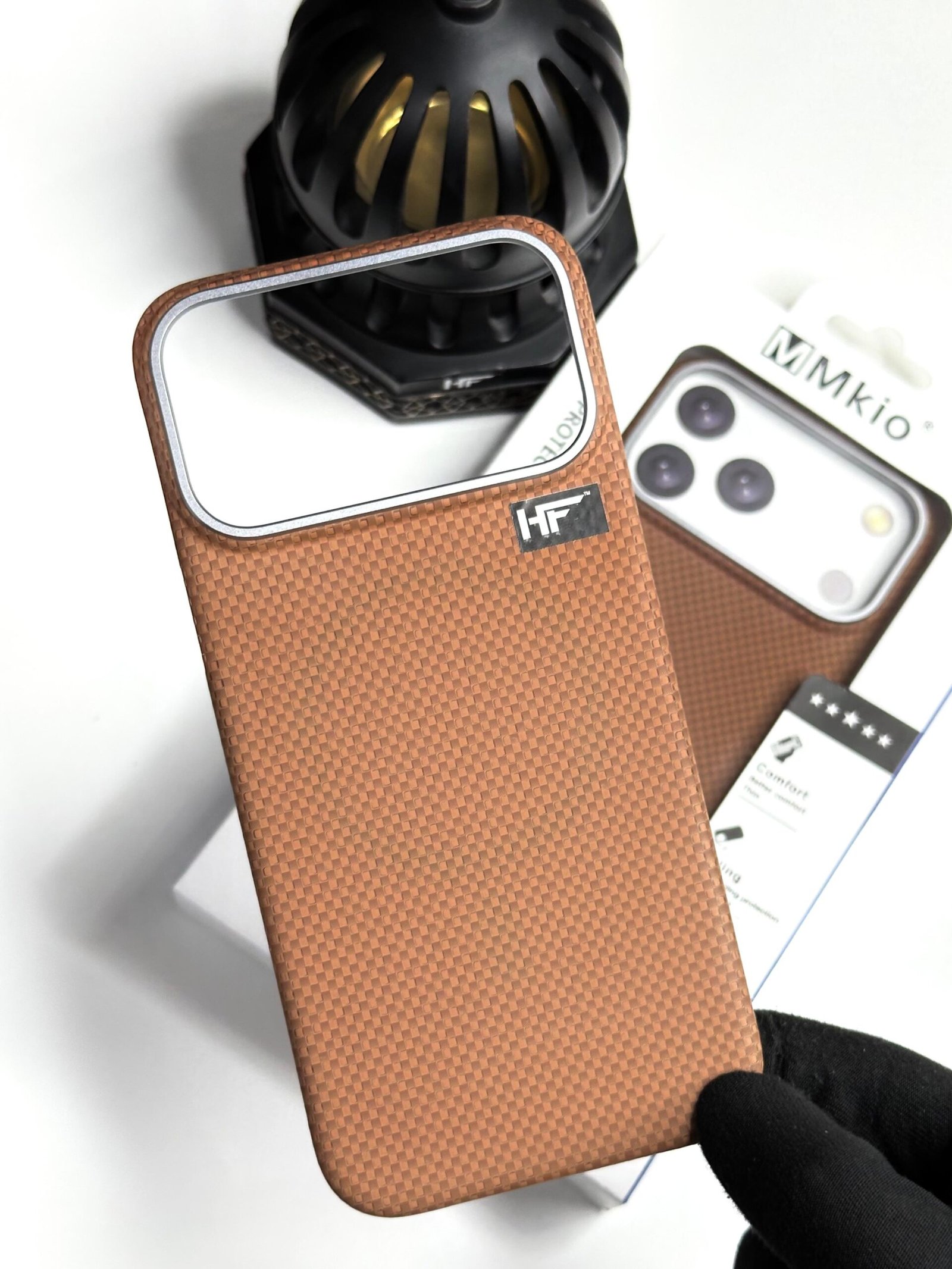 M(MIKO) Carbon Texture Ultra Thin MagSafe Back Case For iPhone 17 Pro Max