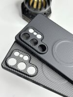 Premium Texture Carbon Look MagSafe Back Case For Samsung Galaxy S25 Ultra